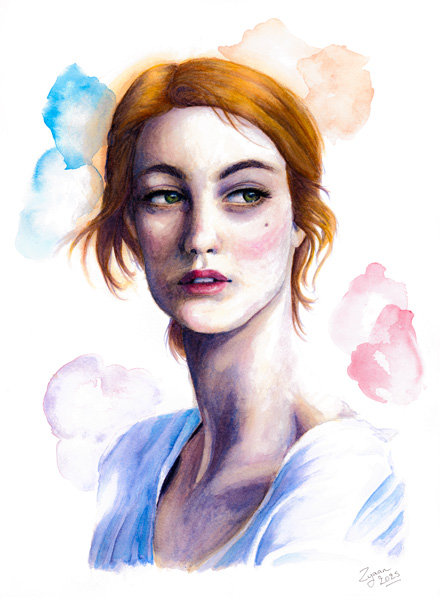 Gaze - watercolor - 2026